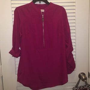 Fuchsia MK dress blouse