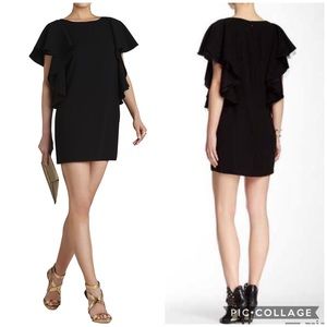 $298 BCBG MaxAzria Solace Ruffle Sleeve Dress