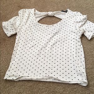 Polka dot crop top