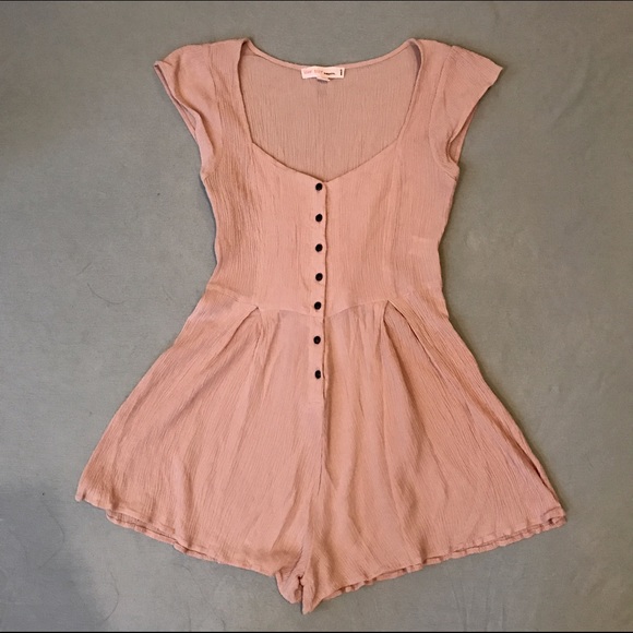 Pink/tan romper
