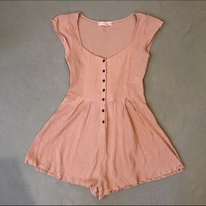Pink/tan romper