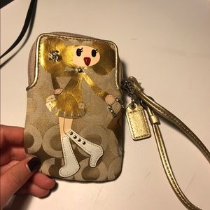 Perfect condition authentic coach wristlet