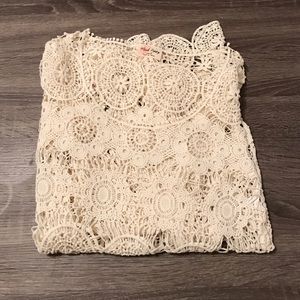 Black Poppy crochet beach cover up size small