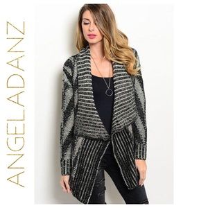Black and White Cardigan