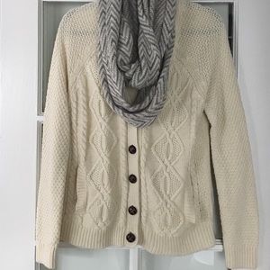 cozy ivory cardigan