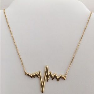 Sterling Silver 925 Heart Beat Necklace
