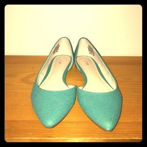 Apt. 9 Turquoise Textured Flats