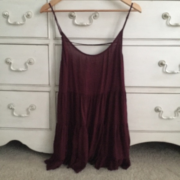 Maroon skater dress