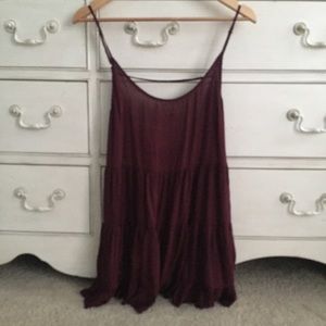 Maroon skater dress