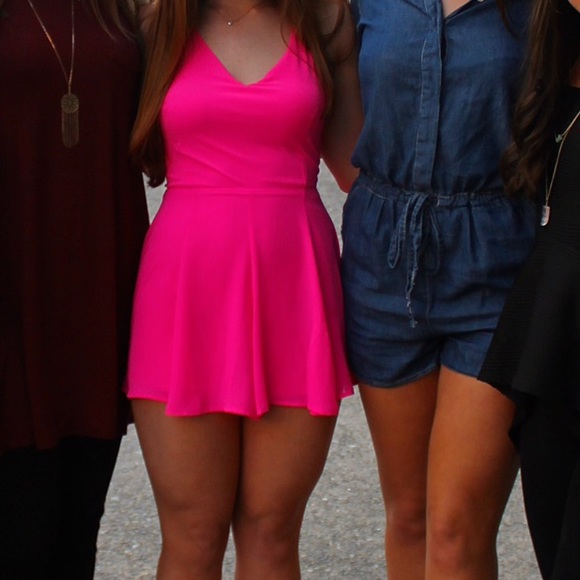 Hot Pink Romper
