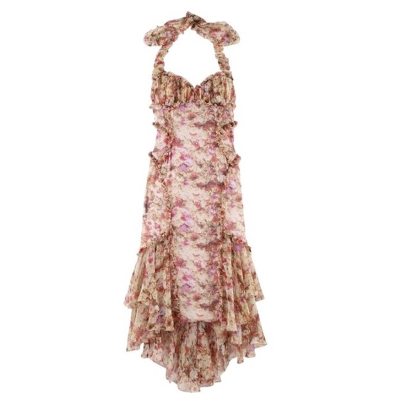 Zac Posen siren halter dress - floral