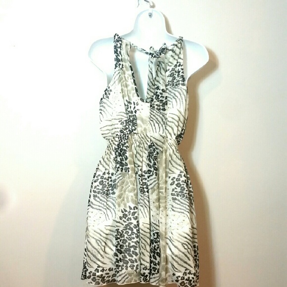CLEARANCE -💲Adjustable Halter Overlay Dress Sz 38 - Picture 4 of 5