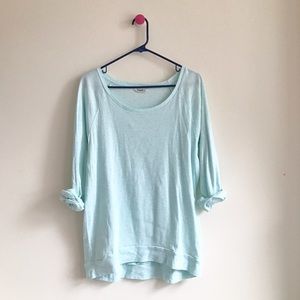 ⬇️TNA Aritzia mint green knit top