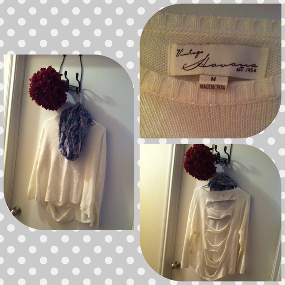 Vintage Havana Creamy White Sweater
