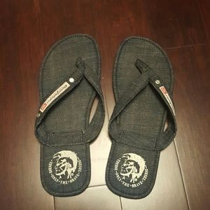 Diesel denim sandals, sz 41/US 10, worn once