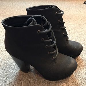 Size 7 black booties