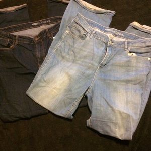 2 pairs of rockstar jeans