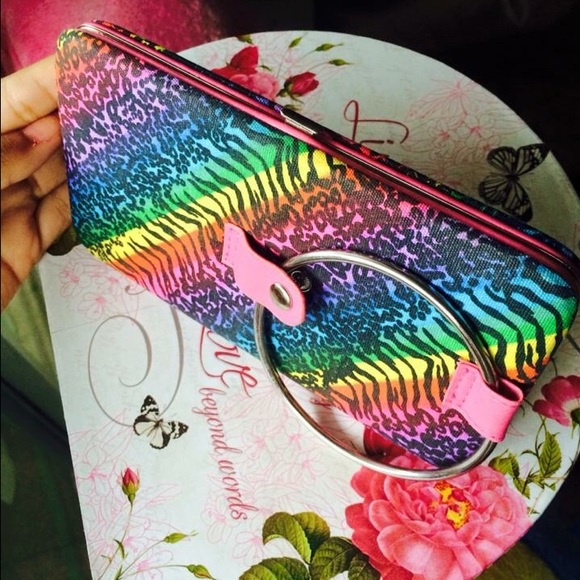 FINAL PRICE🛑Colorful Clutch With Zebra Prints