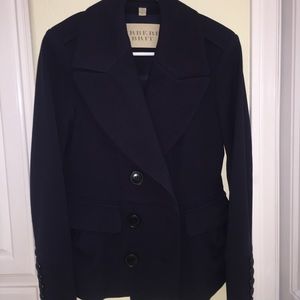 Burberry Brit Navy Coat. Size 10. Never worn