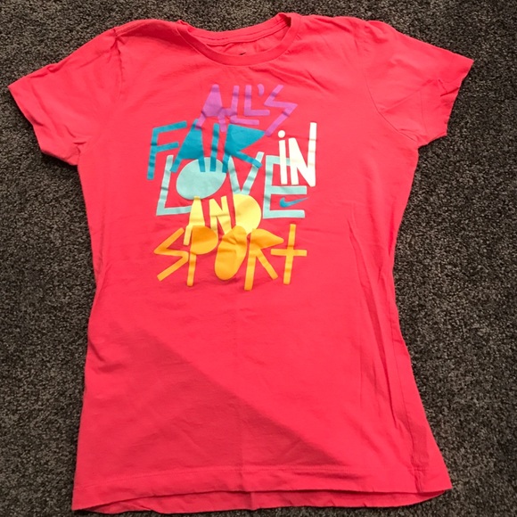 Nike pink graphic tee