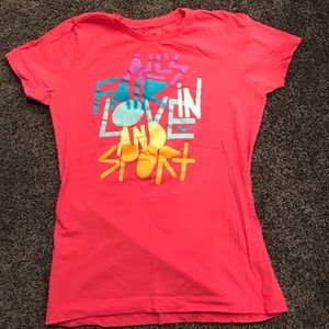 Nike pink graphic tee