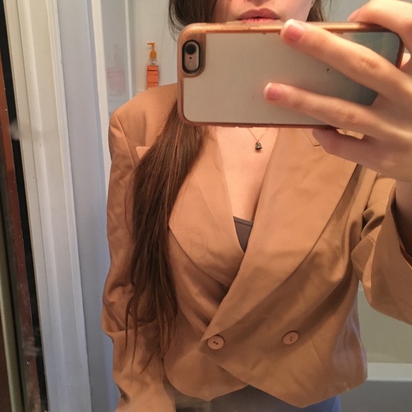 Jackets & Blazers - Dark Beige Blazer from France