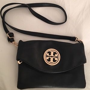 Black Fold-over Purse