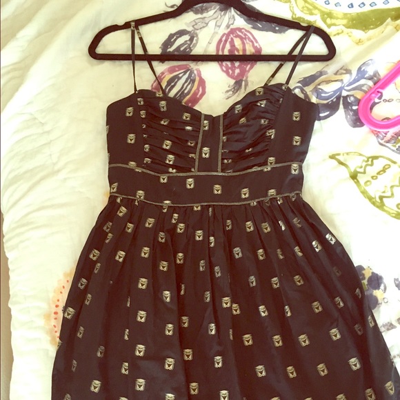 Owl print French Connection cocktail dress