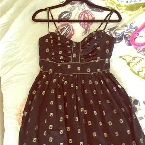 Owl print French Connection cocktail dress