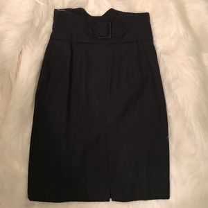 Kensie high waisted charcoal pencil skirt