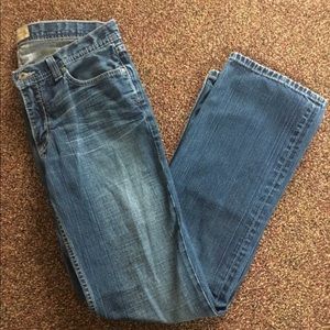 Men's BKE jeans and light wash wranglers