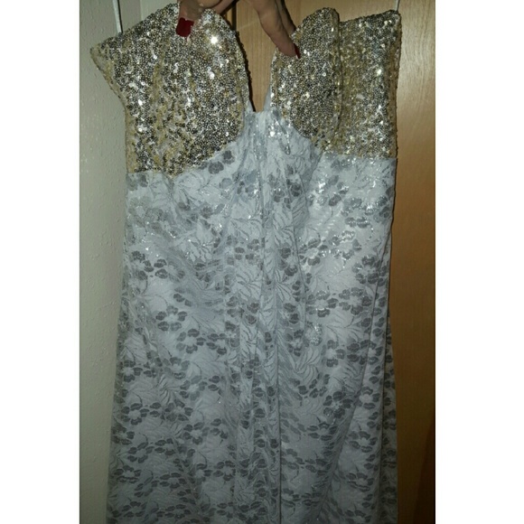 White formal dress