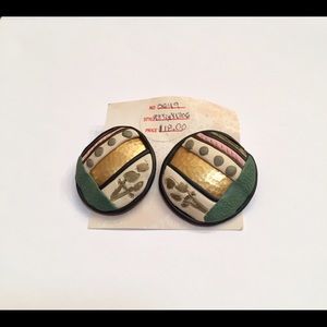 Whimsical Retro Paddle Back pierced Earrings