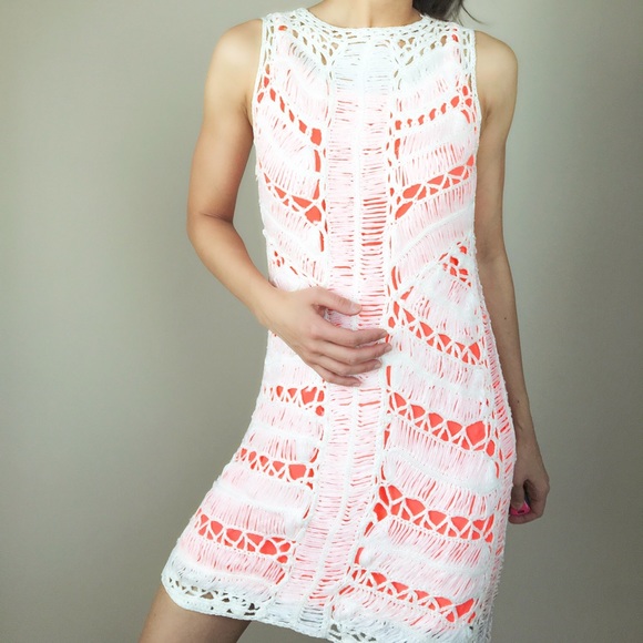 High fashion fully crocheted two piece dress. - Picture 3 of 4