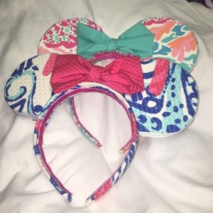 Lilly pulitzer inspired Mickey Mouse ears