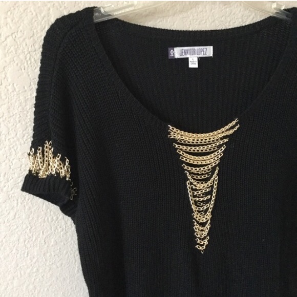 Jennifer Lopez chained knit top - Picture 2 of 5