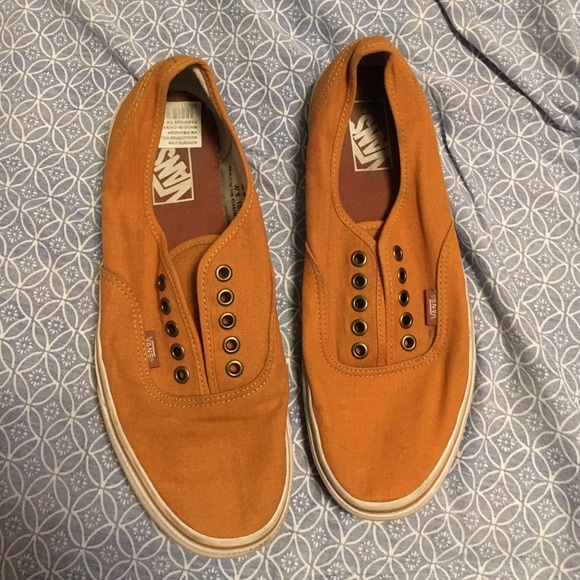 Rust orange vans men's 9