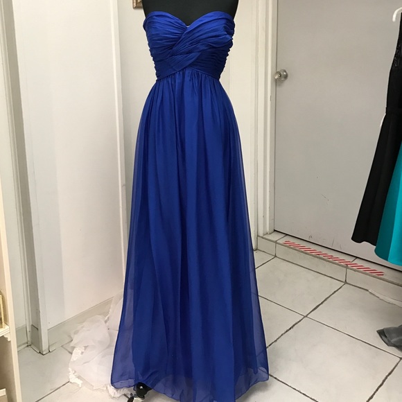 Electric blue Chiffon Gown