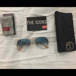 RayBan Aviators Ombré Blue