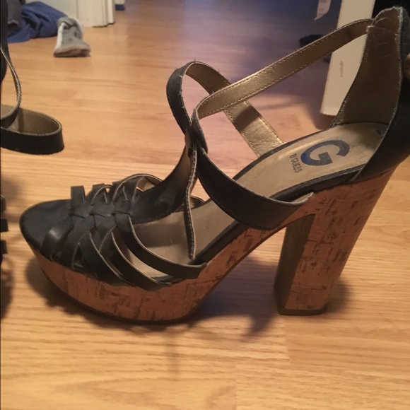 Guess Platform Heeled Sandals - Picture 2 of 3