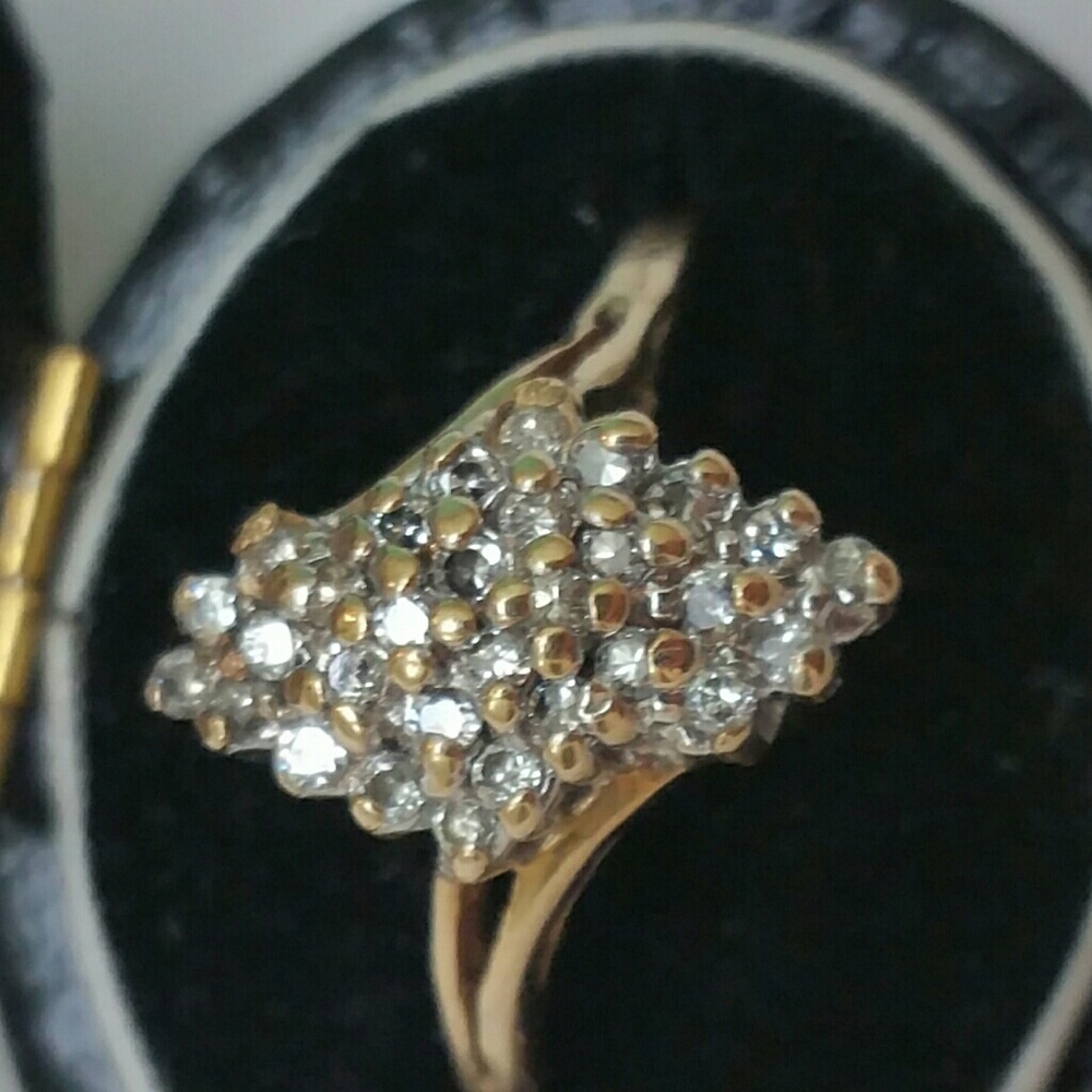 Estate Vintage 14k yellow gold .50ct diamond ring