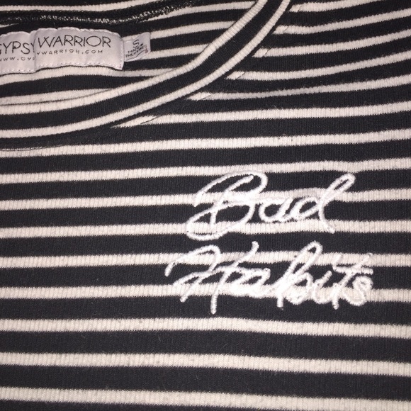 Gypsy warrior bad habits cropped top - Picture 4 of 4