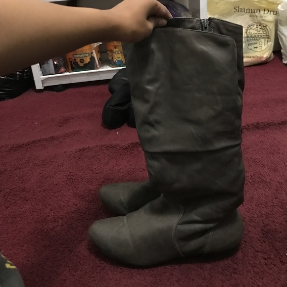 Upper East Side faux Leather and fur boots