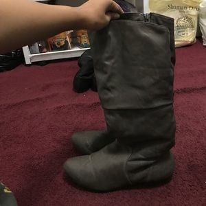 Upper East Side faux Leather and fur boots