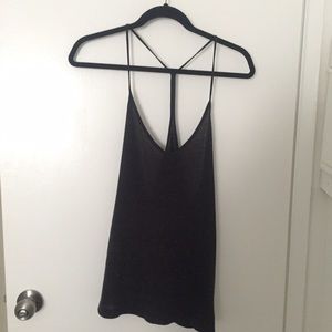 T BY ALEXANDER WANG MIDNIGHT BLUE STRAPPY TANK