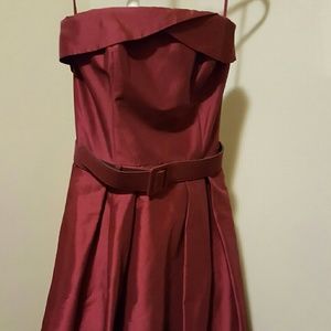 White House Black Market Red Cocktail Dress