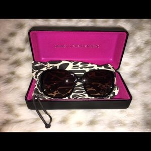 Diane von Furstenberg oversized brown sunglasses