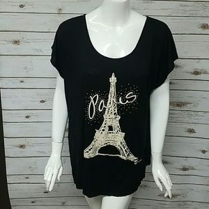 Annabelle Paris Eiffel tower rhinestone top