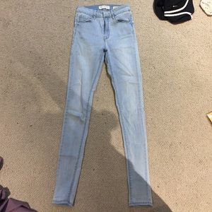 Bullhead Denim High Waisted Light Wash Jeans