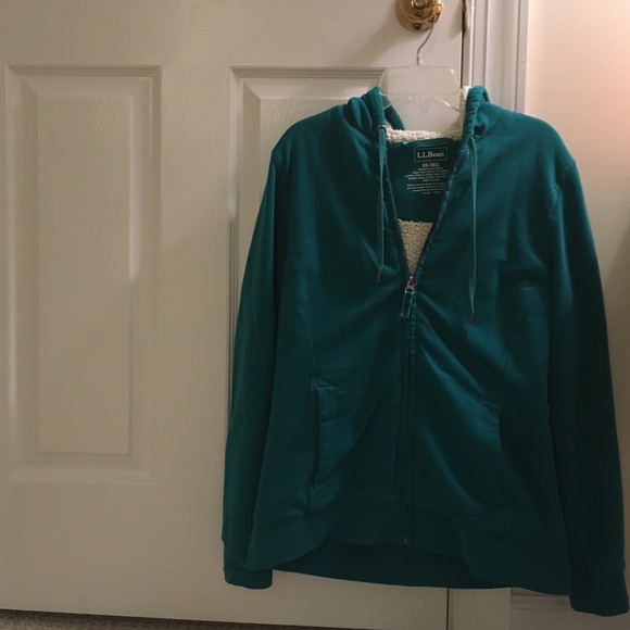L.L.Bean Ultrasoft Sherpa-Lined Hoodie, size XS